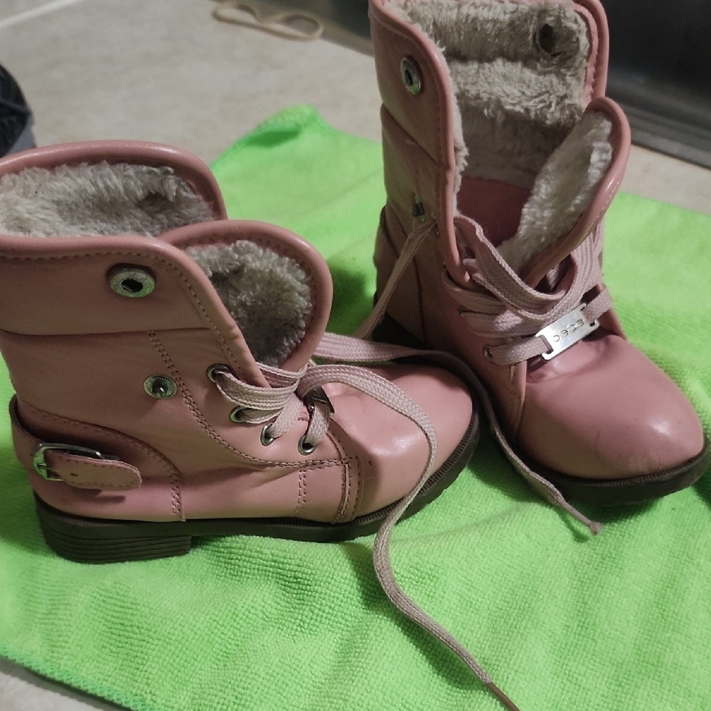 Pink Kids Boots